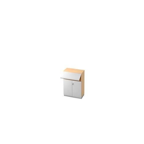 4032062111253 - Aktenschrank mit Sicherheitsklappe 3 OH B 800 x T 420 mm Ahorn-Dekor silber 4032062111253 - Aktenschrank mit Sicherheitsklappe 3 OH B 800 x T 420 mm Ahorn-Dekor silber