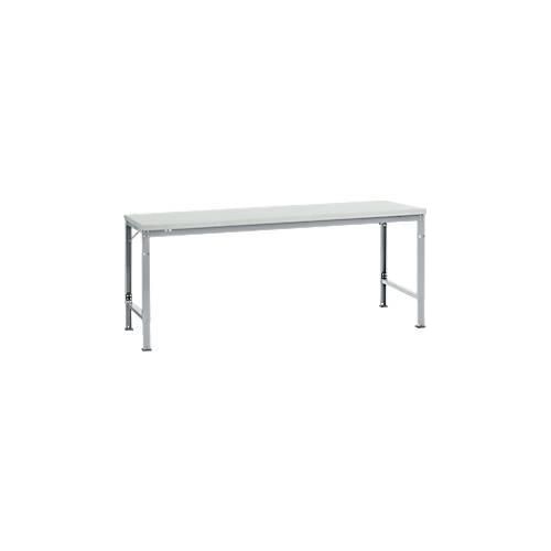 4045916138535 - AU71219006 Arbeits-Grundtisch UNIVERSAL Spezial mit Melaminplatte BxTxH = 2000 x 1000 x 722-1022 mm Alusilber 4045916138535 - AU71219006 Arbeits-Grundtisch UNIVERSAL Spezial mit Melaminplatte BxTxH = 2000 x 1000 x 722-1022 mm Alusilber