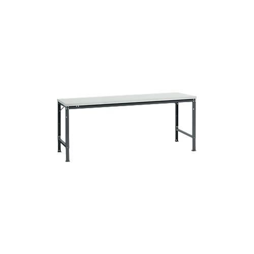 4045916138528 - AU71217016 Arbeits-Grundtisch UNIVERSAL Spezial mit Melaminplatte BxTxH = 2000 x 1000 x 722-1022 mm Anthrazit 4045916138528 - AU71217016 Arbeits-Grundtisch UNIVERSAL Spezial mit Melaminplatte BxTxH = 2000 x 1000 x 722-1022 mm Anthrazit