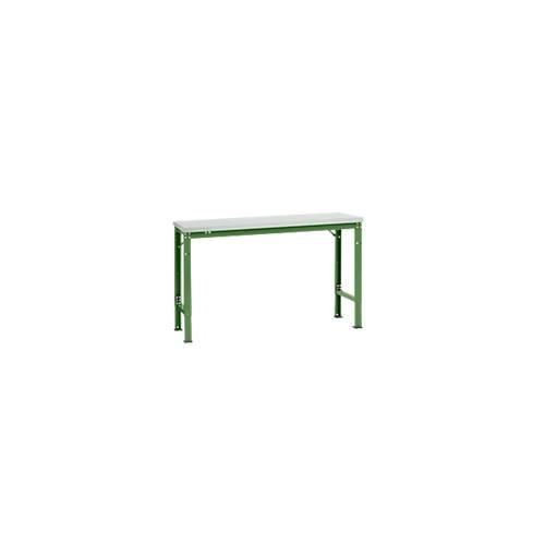 4045916139914 - AU70576011 Arbeits-Grundtisch UNIVERSAL Spezial mit Kunststoffplatte BxTxH = 1500x800x722-1022 mm Resedagrün (RAL 6011) 4045916139914 - AU70576011 Arbeits-Grundtisch UNIVERSAL Spezial mit Kunststoffplatte BxTxH = 1500x800x722-1022 mm Resedagrün (RAL 6011)