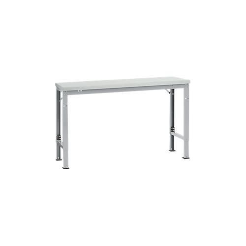4045916139938 - AU70579006 Arbeits-Grundtisch UNIVERSAL Spezial mit Kunststoffplatte BxTxH = 1500x800x722-1022 mm Alusilber 4045916139938 - AU70579006 Arbeits-Grundtisch UNIVERSAL Spezial mit Kunststoffplatte BxTxH = 1500x800x722-1022 mm Alusilber