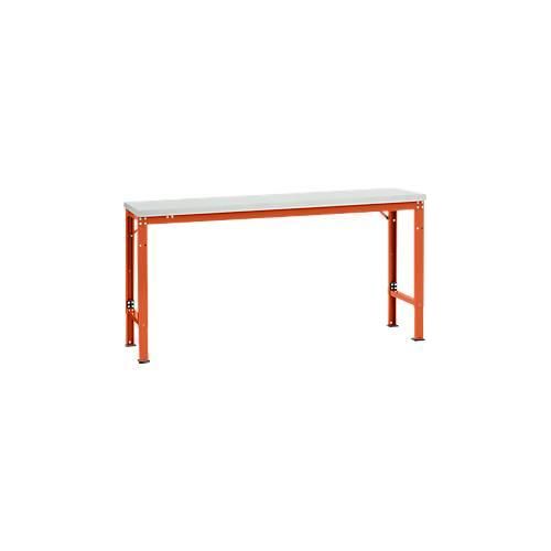 4045916140187 - AU70872001 Arbeits-Grundtisch UNIVERSAL Spezial mit Kunststoffplatte BxTxH = 1750x800x722-1022 mm Rotorange (RAL 2001) 4045916140187 - AU70872001 Arbeits-Grundtisch UNIVERSAL Spezial mit Kunststoffplatte BxTxH = 1750x800x722-1022 mm Rotorange (RAL 2001)