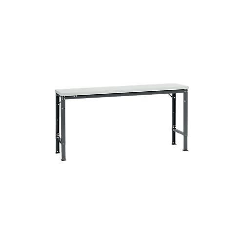 4045916140248 - AU70877016 Arbeits-Grundtisch UNIVERSAL Spezial mit Kunststoffplatte BxTxH = 1750x800x722-1022 mm Anthrazit 4045916140248 - AU70877016 Arbeits-Grundtisch UNIVERSAL Spezial mit Kunststoffplatte BxTxH = 1750x800x722-1022 mm Anthrazit