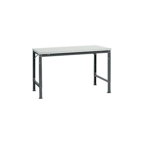 4045916140026 - AU70677016 Arbeits-Grundtisch UNIVERSAL Spezial mit Kunststoffplatte BxTxH = 1500x1000x722-1022 mm Anthrazit 4045916140026 - AU70677016 Arbeits-Grundtisch UNIVERSAL Spezial mit Kunststoffplatte BxTxH = 1500x1000x722-1022 mm Anthrazit