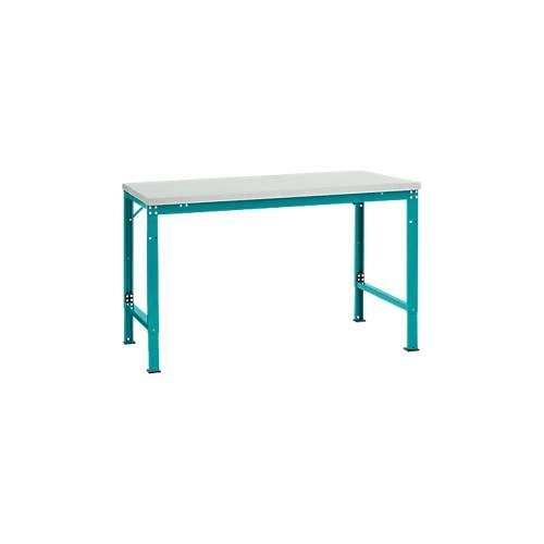 4045916140002 - AU70675021 Arbeits-Grundtisch UNIVERSAL Spezial mit Kunststoffplatte BxTxH = 1500x1000x722-1022 mm Wasserblau 4045916140002 - AU70675021 Arbeits-Grundtisch UNIVERSAL Spezial mit Kunststoffplatte BxTxH = 1500x1000x722-1022 mm Wasserblau