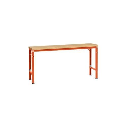 4045916146769 - AU70852001 Arbeits-Grundtisch UNIVERSAL Spezial mit Multiplexplatte BxTxH = 1750 x 800 x 722-1022 mm Rotorange (RAL 2001) 4045916146769 - AU70852001 Arbeits-Grundtisch UNIVERSAL Spezial mit Multiplexplatte BxTxH = 1750 x 800 x 722-1022 mm Rotorange (RAL 2001)