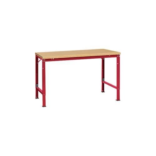 4045916146554 - AU70653003 Arbeits-Grundtisch UNIVERSAL Spezial mit Multiplexplatte BxTxH = 1500 x 1000 x 722-1022 mm Rubin-Rot 4045916146554 - AU70653003 Arbeits-Grundtisch UNIVERSAL Spezial mit Multiplexplatte BxTxH = 1500 x 1000 x 722-1022 mm Rubin-Rot