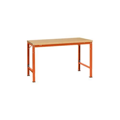 4045916146547 - AU70652001 Arbeits-Grundtisch UNIVERSAL Spezial mit Multiplexplatte BxTxH = 1500 x 1000 x 722-1022 mm Rotorange (RAL 2001) 4045916146547 - AU70652001 Arbeits-Grundtisch UNIVERSAL Spezial mit Multiplexplatte BxTxH = 1500 x 1000 x 722-1022 mm Rotorange (RAL 2001)