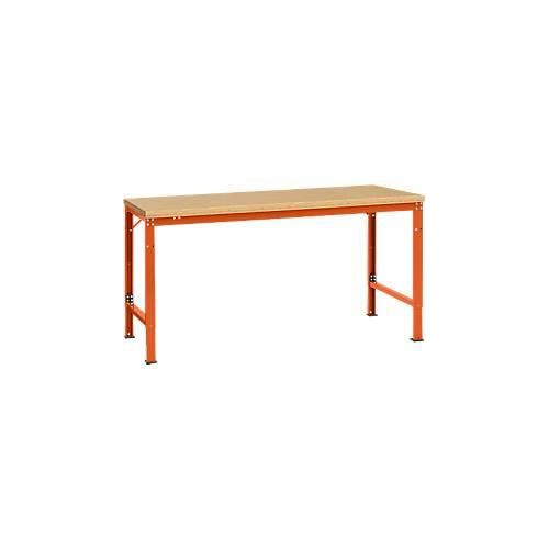 4045916146868 - AU70952001 Arbeits-Grundtisch UNIVERSAL Spezial mit Multiplexplatte BxTxH = 1750 x 1000 x 722-1022 mm Rotorange (RAL 2001) 4045916146868 - AU70952001 Arbeits-Grundtisch UNIVERSAL Spezial mit Multiplexplatte BxTxH = 1750 x 1000 x 722-1022 mm Rotorange (RAL 2001)