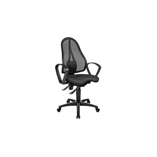 4014296256542 - Pure Bürostuhl BALANCE 400 NET Permanentkontakt mit Armlehnen Fitness-Orthositz schwarz 4014296256542 - Pure Bürostuhl BALANCE 400 NET Permanentkontakt mit Armlehnen Fitness-Orthositz schwarz