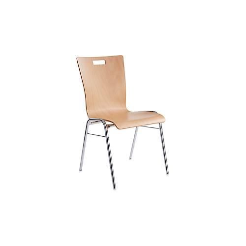 4251898814071 - Select Stapelstuhl Natur stapelbar bis 10 Stück desinfektionsmittelbeständig ohne Stoffpolster B 430 x T 410 x H 450 mm Holz & Stahl 4251898814071 - Select Stapelstuhl Natur stapelbar bis 10 Stück desinfektionsmittelbeständig ohne Stoffpolster B 430 x T 410 x H 450 mm Holz & Stahl