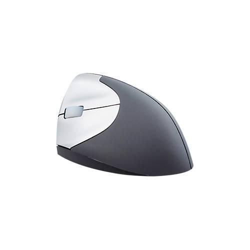 8717399996778 - Funkmaus BakkerElkhuizen Handshake Mouse Wireless f Linkshänder ergonomisch 2 Tasten & Scrollrad 400-3200 dpi USB Nano-Receiver schwarz-silber