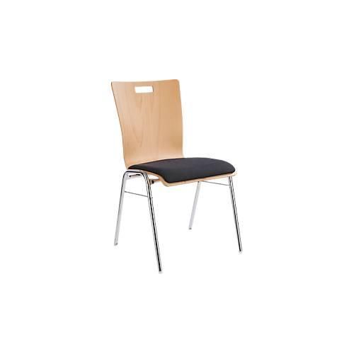 4251898814088 - Select Stapelstuhl Natur stapelbar bis 10 Stück desinfektionsmittelbeständig mit Stoffpolster B 430 x T 410 x H 450 mm Holz & Stahl 4251898814088 - Select Stapelstuhl Natur stapelbar bis 10 Stück desinfektionsmittelbeständig mit Stoffpolster B 430 x T 410 x H 450 mm Holz & Stahl