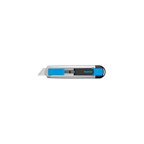 4002632801785 - Sicherheitsmesser MARTOR SECUNORM 525 für Links- & Rechthänder Schnitttiefe 21 mm Auto-Klingenrückzug L 143 x B 16 x H 36 mm Aluminium silber 4002632801785 - Sicherheitsmesser MARTOR SECUNORM 525 für Links- & Rechthänder Schnitttiefe 21 mm Auto-Klingenrückzug L 143 x B 16 x H 36 mm Aluminium silber