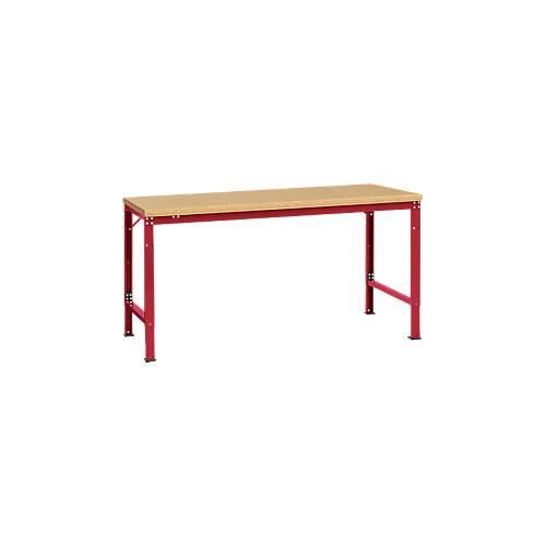 4045916146875 - AU70953003 Arbeits-Grundtisch UNIVERSAL Spezial mit Multiplexplatte BxTxH = 1750 x 1000 x 722-1022 mm Rubin-Rot 4045916146875 - AU70953003 Arbeits-Grundtisch UNIVERSAL Spezial mit Multiplexplatte BxTxH = 1750 x 1000 x 722-1022 mm Rubin-Rot