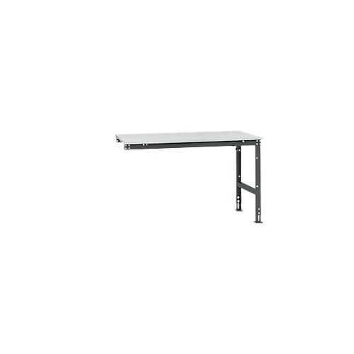 4045916072372 - AU60617016 Arbeits-Anbautisch UNIVERSAL Standard mit Melaminplatte BxTxH = 1500 x 1000 x 760-870 mm Anthrazit 4045916072372 - AU60617016 Arbeits-Anbautisch UNIVERSAL Standard mit Melaminplatte BxTxH = 1500 x 1000 x 760-870 mm Anthrazit