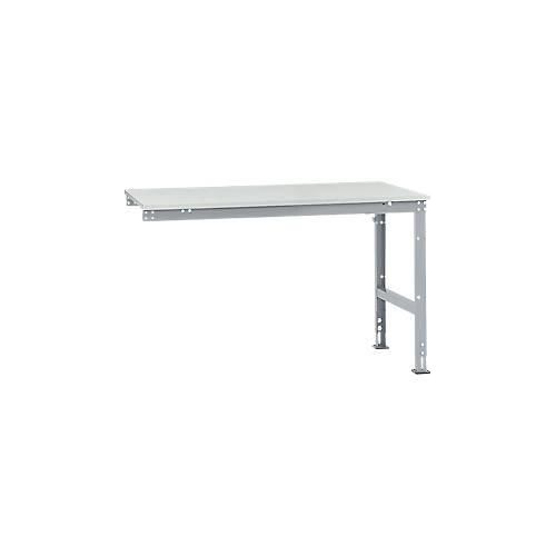 4045916072396 - AU60619006 Arbeits-Anbautisch UNIVERSAL Standard mit Melaminplatte BxTxH = 1500 x 1000 x 760-870 mm Alusilber 4045916072396 - AU60619006 Arbeits-Anbautisch UNIVERSAL Standard mit Melaminplatte BxTxH = 1500 x 1000 x 760-870 mm Alusilber