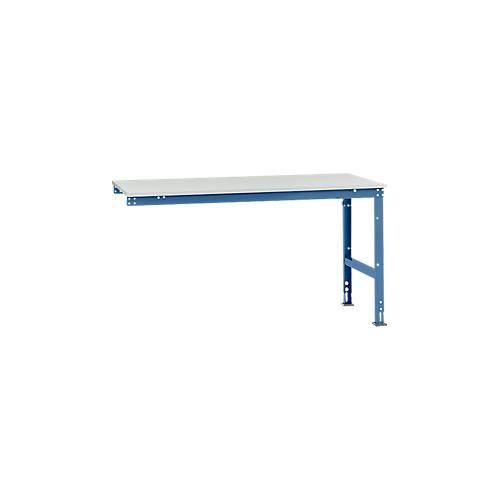 4045916072655 - AU60915007 Arbeits-Anbautisch UNIVERSAL Standard mit Melaminplatte BxTxH = 1750 x 1000 x 760-870 mm Brillantblau (RAL 5007) 4045916072655 - AU60915007 Arbeits-Anbautisch UNIVERSAL Standard mit Melaminplatte BxTxH = 1750 x 1000 x 760-870 mm Brillantblau (RAL 5007)