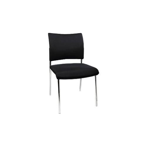 4014296362472 - Besucherstuhl 4-Fuß Polster ohne Armlehnen im 2er-Set schwarz 4014296362472 - Besucherstuhl 4-Fuß Polster ohne Armlehnen im 2er-Set schwarz