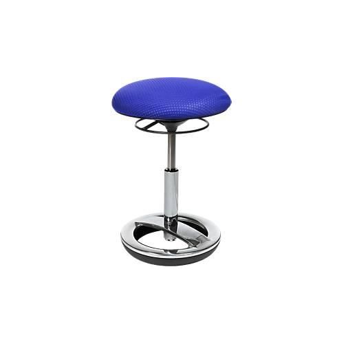 4014296362588 - Fitness-Hocker SITNESS BOB ergonomisches Sitzen Sitzhöhe 440 bis 570 mm blau Gestell verchromt 4014296362588 - Fitness-Hocker SITNESS BOB ergonomisches Sitzen Sitzhöhe 440 bis 570 mm blau Gestell verchromt