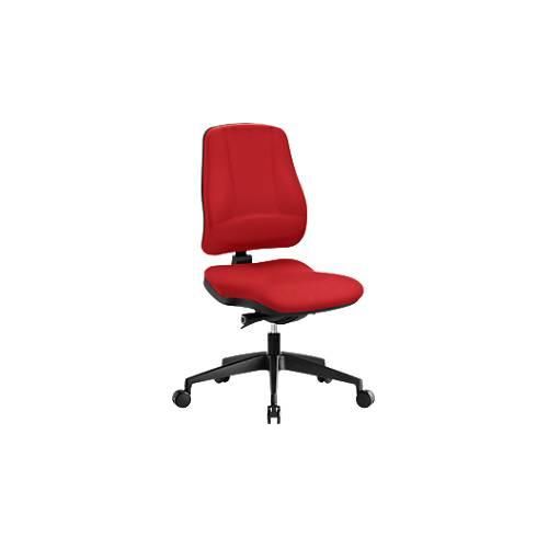 4016849573854 - Bürostuhl LEANOS V KOMFORT Synchronmechanik ohne Armlehnen Lordosenstütze Knierolle rot schwarz 4016849573854 - Bürostuhl LEANOS V KOMFORT Synchronmechanik ohne Armlehnen Lordosenstütze Knierolle rot schwarz