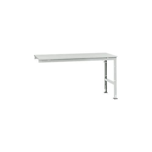 4045916072709 - AU60917035 Arbeits-Anbautisch UNIVERSAL Standard mit Melaminplatte BxTxH = 1750 x 1000 x 760-870 mm Lichtgrau (RAL 7035) 4045916072709 - AU60917035 Arbeits-Anbautisch UNIVERSAL Standard mit Melaminplatte BxTxH = 1750 x 1000 x 760-870 mm Lichtgrau (RAL 7035)
