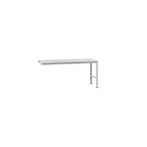 4045916077629 - AU61219006 Arbeits-Anbautisch UNIVERSAL Standard mit Melaminplatte BxTxH = 2000 x 1000 x 760-870 mm Alusilber 4045916077629 - AU61219006 Arbeits-Anbautisch UNIVERSAL Standard mit Melaminplatte BxTxH = 2000 x 1000 x 760-870 mm Alusilber