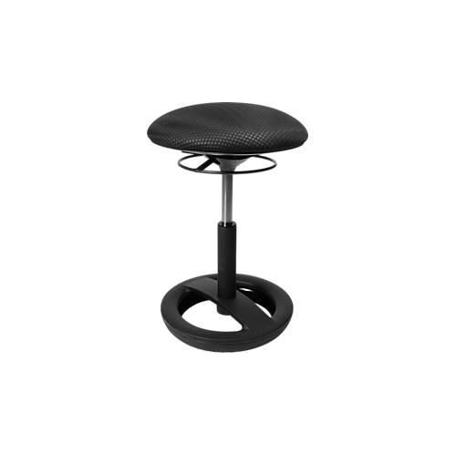 4014296614199 - Fitness-Hocker SITNESS BOB ergonomisches Sitzen Sitzhöhe 440 bis 570 mm schwarz Gestell schwarz pulverbeschichtet