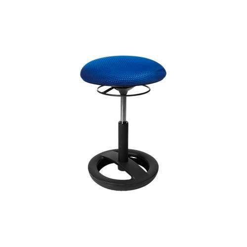 4014296614335 - Fitness-Hocker SITNESS BOB ergonomisches Sitzen Sitzhöhe 440 bis 570 mm blau Gestell schwarz pulverbeschichtet