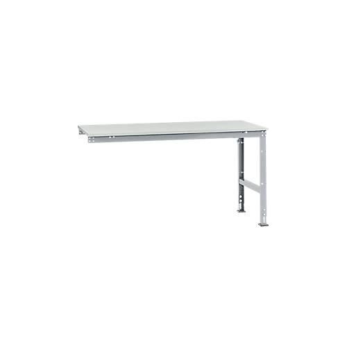 4045916081275 - AU60979006 Arbeits-Anbautisch UNIVERSAL Standard mit Kunststoffplatte BxTxH = 1750 x 1000 x 760-870 mm Alusilber 4045916081275 - AU60979006 Arbeits-Anbautisch UNIVERSAL Standard mit Kunststoffplatte BxTxH = 1750 x 1000 x 760-870 mm Alusilber