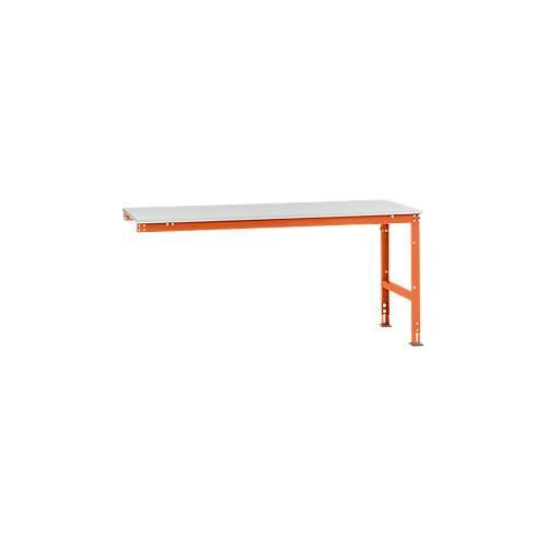 4045916081602 - AU61272001 Arbeits-Anbautisch UNIVERSAL Standard mit Kunststoffplatte BxTxH = 2000 x 1000 x 760-870 mm Rotorange (RAL 2001) 4045916081602 - AU61272001 Arbeits-Anbautisch UNIVERSAL Standard mit Kunststoffplatte BxTxH = 2000 x 1000 x 760-870 mm Rotorange (RAL 2001)
