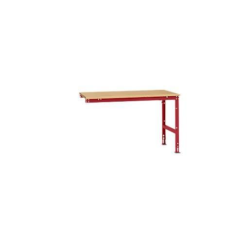 4045916104998 - AU60653003 Arbeits-Anbautisch UNIVERSAL Standard mit Multiplexplatte BxTxH = 1500 x 1000 x 760-870 mm Rubin-Rot 4045916104998 - AU60653003 Arbeits-Anbautisch UNIVERSAL Standard mit Multiplexplatte BxTxH = 1500 x 1000 x 760-870 mm Rubin-Rot