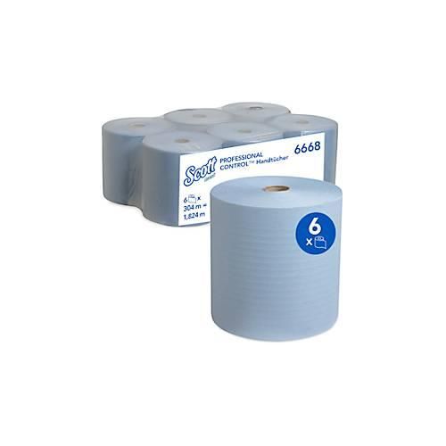 5027375025822 - Scott® Rollenpapiertücher 6668 reißfest 1-lagig 6 Rollen á 304 m blau 5027375025822 - Scott® Rollenpapiertücher 6668 reißfest 1-lagig 6 Rollen á 304 m blau