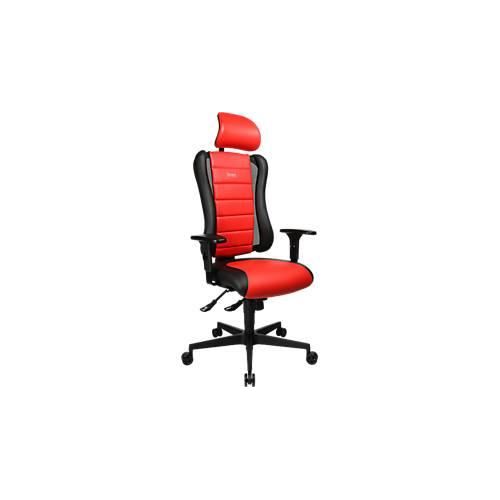 4014296492803 - Bürodrehstuhl Sitness RS schwarz rot mit Armlehnen bis 110kg 4014296492803 Topstar