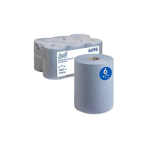 5027375050862 - Scott® Rollenpapiertücher Essential Slimroll 6696 1-lagig 6 Rollen á 190 m insgesamt 1140 m blau 5027375050862 - Scott® Rollenpapiertücher Essential Slimroll 6696 1-lagig 6 Rollen á 190 m insgesamt 1140 m blau