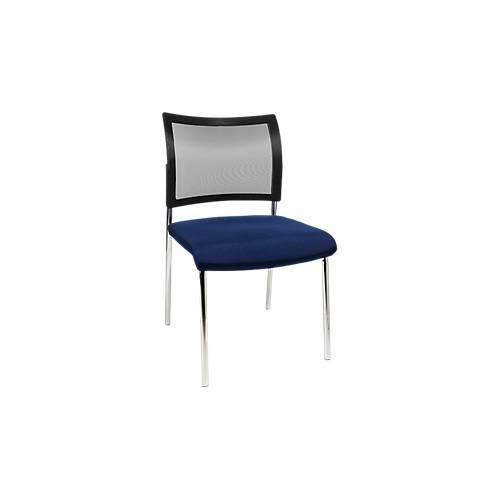 4014296464770 - Besucherstuhl 4-Fuß Netz ohne Armlehnen im 2er-Set blau 4014296464770 - Besucherstuhl 4-Fuß Netz ohne Armlehnen im 2er-Set blau