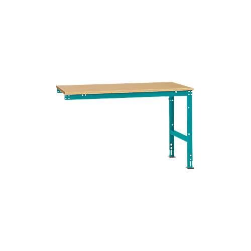 4045916105025 - AU60655021 Arbeits-Anbautisch UNIVERSAL Standard mit Multiplexplatte BxTxH = 1500 x 1000 x 760-870 mm Wasserblau 4045916105025 - AU60655021 Arbeits-Anbautisch UNIVERSAL Standard mit Multiplexplatte BxTxH = 1500 x 1000 x 760-870 mm Wasserblau