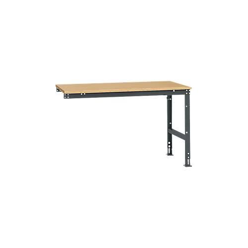 4045916105049 - AU60657016 Arbeits-Anbautisch UNIVERSAL Standard mit Multiplexplatte BxTxH = 1500 x 1000 x 760-870 mm Anthrazit 4045916105049 - AU60657016 Arbeits-Anbautisch UNIVERSAL Standard mit Multiplexplatte BxTxH = 1500 x 1000 x 760-870 mm Anthrazit