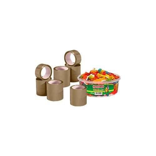 4250510817865 - Packband Classic 12 Rollen Rolle 66 m lang braun + GRATIS Dose Haribo Phantasia 4250510817865 - Packband Classic 12 Rollen Rolle 66 m lang braun + GRATIS Dose Haribo Phantasia