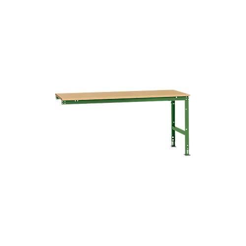 4045916105575 - AU61256011 Arbeits-Anbautisch UNIVERSAL Standard mit Multiplexplatte BxTxH = 2000 x 1000 x 760-870 mm Resedagrün (RAL 6011) 4045916105575 - AU61256011 Arbeits-Anbautisch UNIVERSAL Standard mit Multiplexplatte BxTxH = 2000 x 1000 x 760-870 mm Resedagrün (RAL 6011)