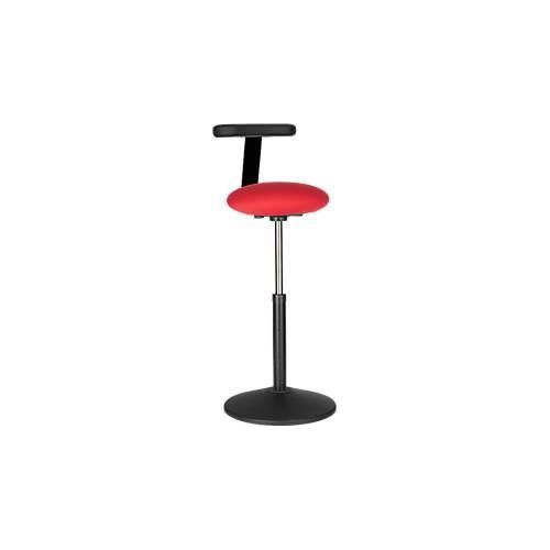4250510891964 - Stehhocker ROVO SOLO mit Monopad Sitzhöhe 630 – 855 mm schwarz rot