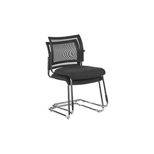 4014296458816 - Freischwinger SEAT POINT Netz ohne Armlehnen stapelbar im 2er-Set schwarz 4014296458816 - Freischwinger SEAT POINT Netz ohne Armlehnen stapelbar im 2er-Set schwarz