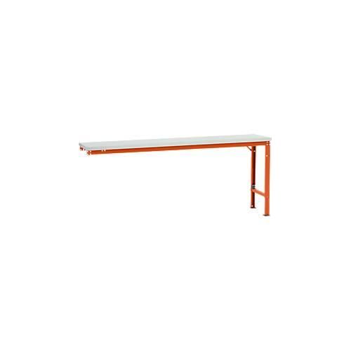 4045916151213 - AU81112001 Arbeits-Anbautisch UNIVERSAL Spezial mit Melaminplatte BxTxH = 2000 x 800 x 722-1022 mm Rotorange (RAL 2001) 4045916151213 - AU81112001 Arbeits-Anbautisch UNIVERSAL Spezial mit Melaminplatte BxTxH = 2000 x 800 x 722-1022 mm Rotorange (RAL 2001)