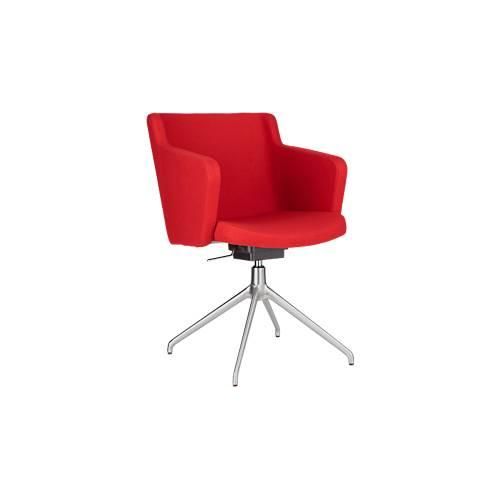 4014296473062 - Konferenzstuhl Sitness 10 dreidimensionale Sitzfläche höhenverstellbar drehbar rot