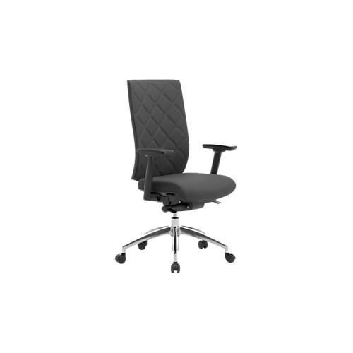4250510891971 - Bürostuhl WIKI mit Armlehnen Stoff-Rücken Gestell Aluminium poliert schwarz 4250510891971 - Bürostuhl WIKI mit Armlehnen Stoff-Rücken Gestell Aluminium poliert schwarz
