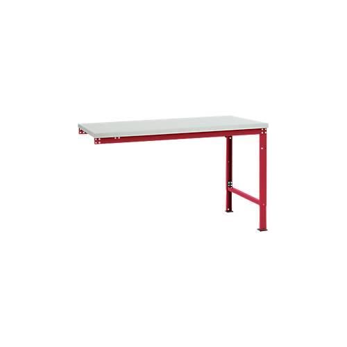 4045916150681 - AU80613003 Arbeits-Anbautisch UNIVERSAL Spezial mit Melaminplatte BxTxH = 1500 x 1000 x 722-1022 mm Rubin-Rot 4045916150681 - AU80613003 Arbeits-Anbautisch UNIVERSAL Spezial mit Melaminplatte BxTxH = 1500 x 1000 x 722-1022 mm Rubin-Rot