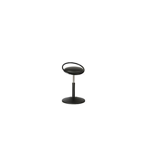 4250510927755 - Sitzhocker ROVO SOLO mit Ring Kunstleder schwarz schwarz