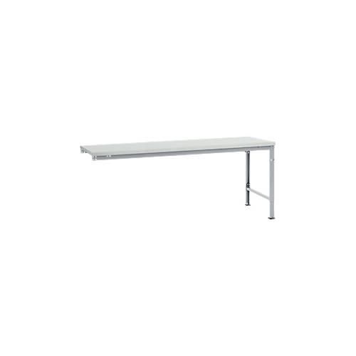 4045916151381 - AU81219006 Arbeits-Anbautisch UNIVERSAL Spezial mit Melaminplatte BxTxH = 2000 x 1000 x 722-1022 mm Alusilber 4045916151381 - AU81219006 Arbeits-Anbautisch UNIVERSAL Spezial mit Melaminplatte BxTxH = 2000 x 1000 x 722-1022 mm Alusilber