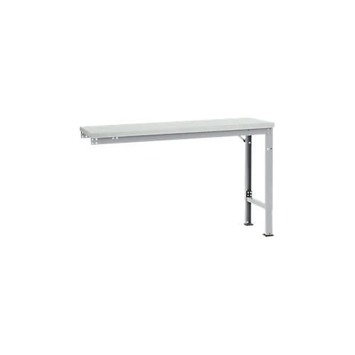 4045916152869 - Ansatztisch UNIVERSAL Spezial 1500 x 800 mm Kunststoff lichtgrau alusilber 4045916152869 - Ansatztisch UNIVERSAL Spezial 1500 x 800 mm Kunststoff lichtgrau alusilber