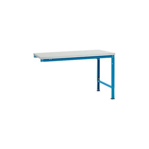 4045916152920 - AU80675012 Arbeits-Anbautisch UNIVERSAL Spezial mit Kunststoffplatte BxTxH = 1500 x 1000 x 722-1022 mm Licht-Blau (RAL 5012) 4045916152920 - AU80675012 Arbeits-Anbautisch UNIVERSAL Spezial mit Kunststoffplatte BxTxH = 1500 x 1000 x 722-1022 mm Licht-Blau (RAL 5012)